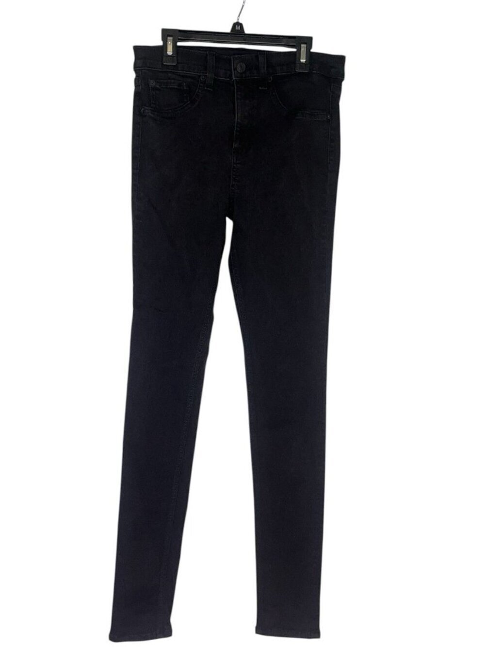 Rag & Bone Women Black Skinny Jeans Size 29 10" Rise Stretch Classic Fit Denim - Picture 2 of 13